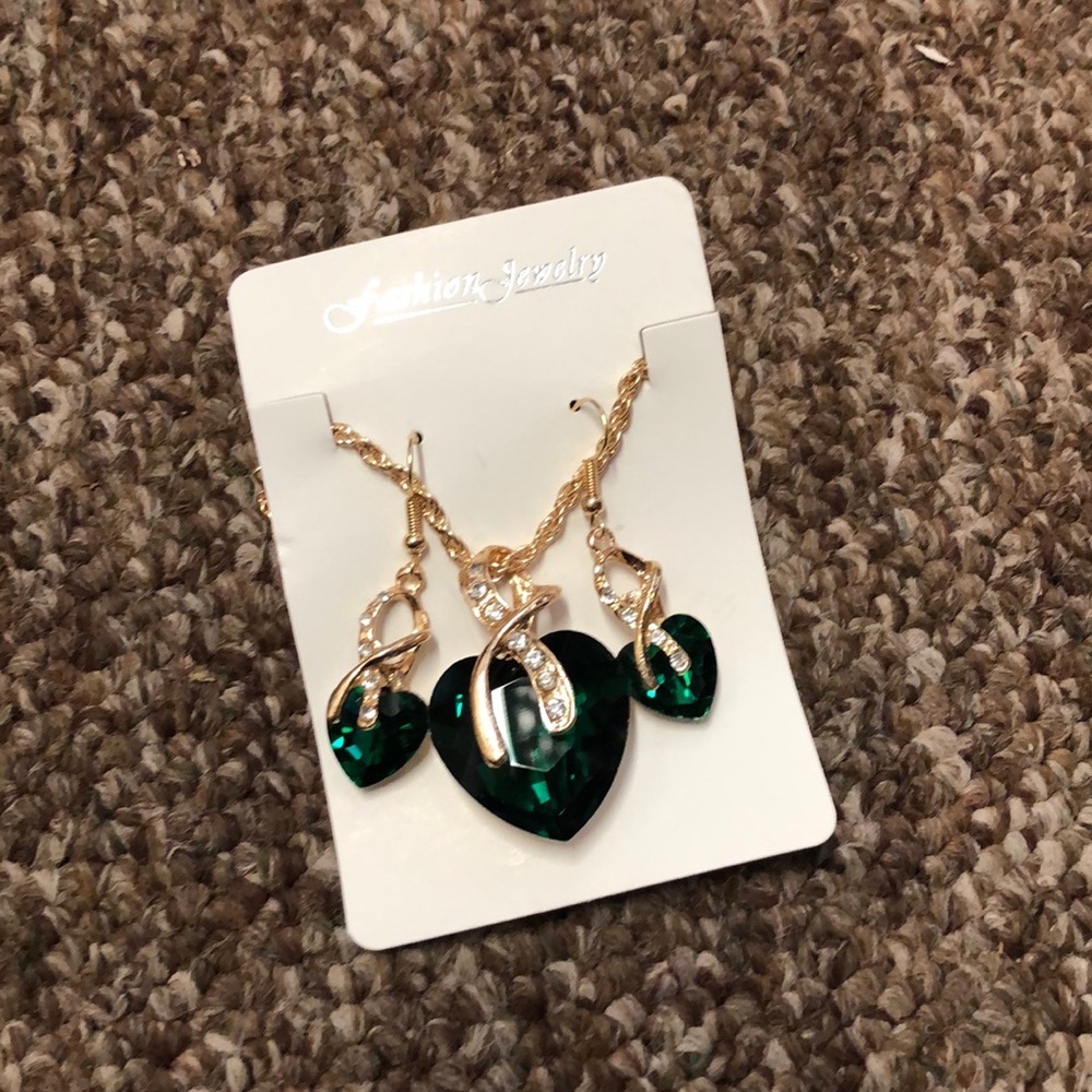 Necklace and earrings